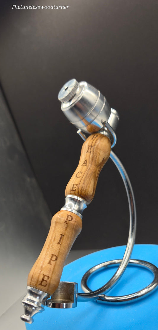 Tobacco/other smoking pipe made from Olive wood from the Holy Lands